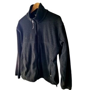 Columbia Men's Charcoal Gray Fleece Jacket Size Large